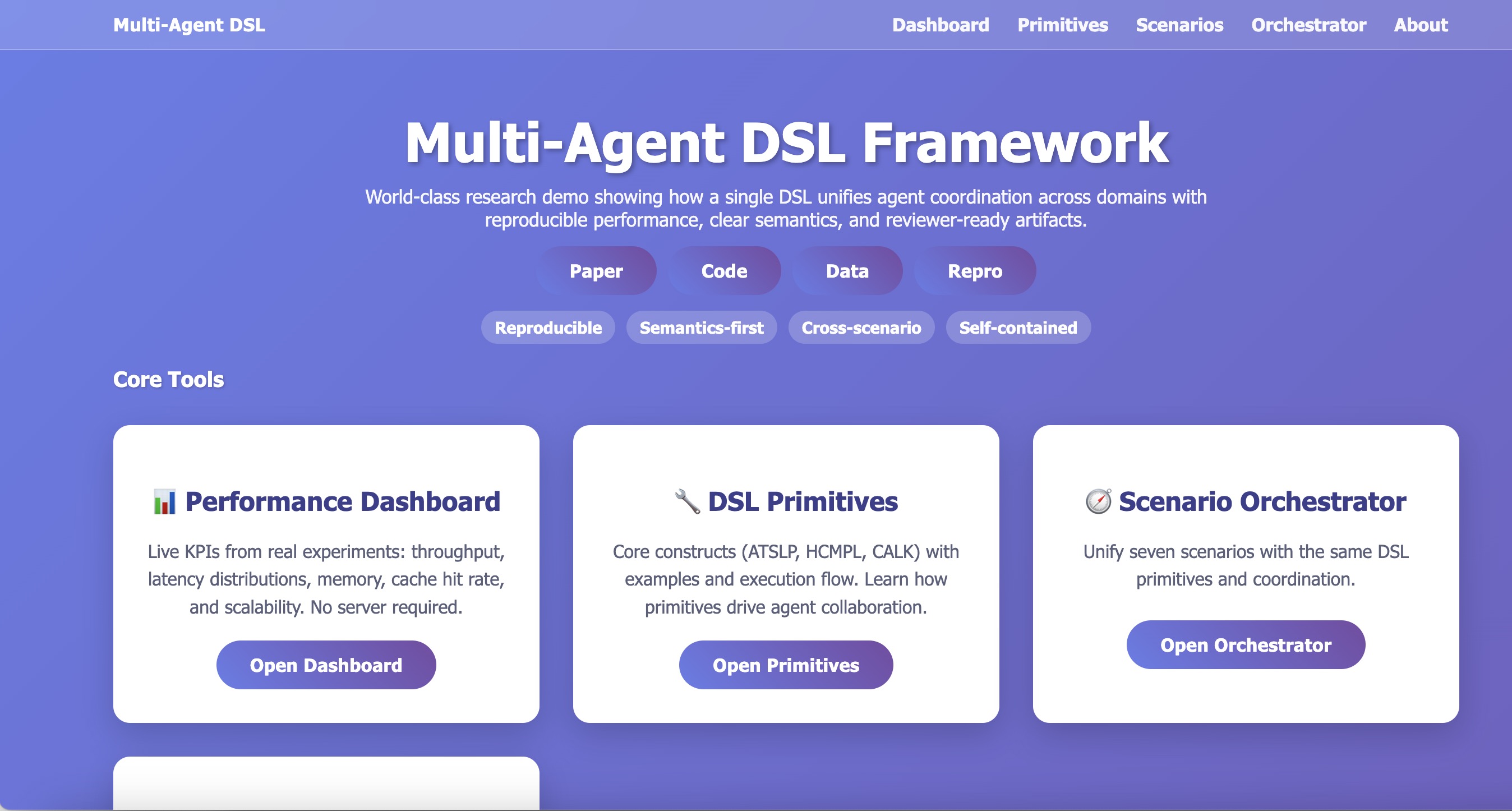 Multi-Agent DSL Framework